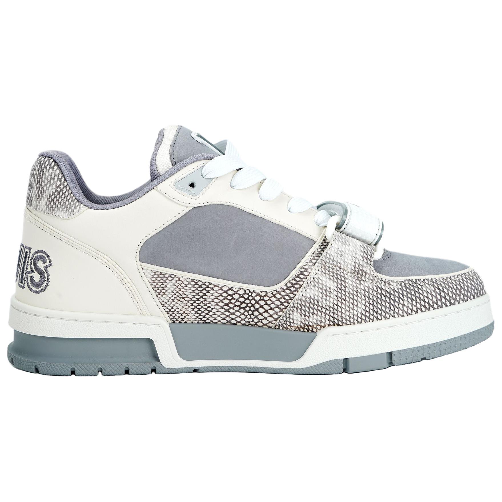 Мужские кеды Louis Vuitton Trainer (серые) — фото 2