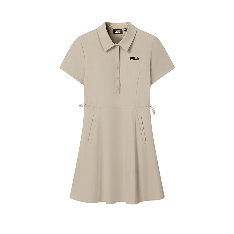 Женское платье Fila Heritage Dress (бежевое)