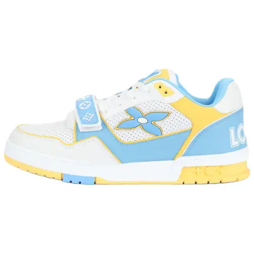 LOUIS VUITTON Trainer Low top Skateboard Shoes Men's Blue