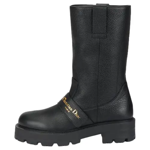 DIOR D Quest Knee high Boots 4.5cm Women's Black