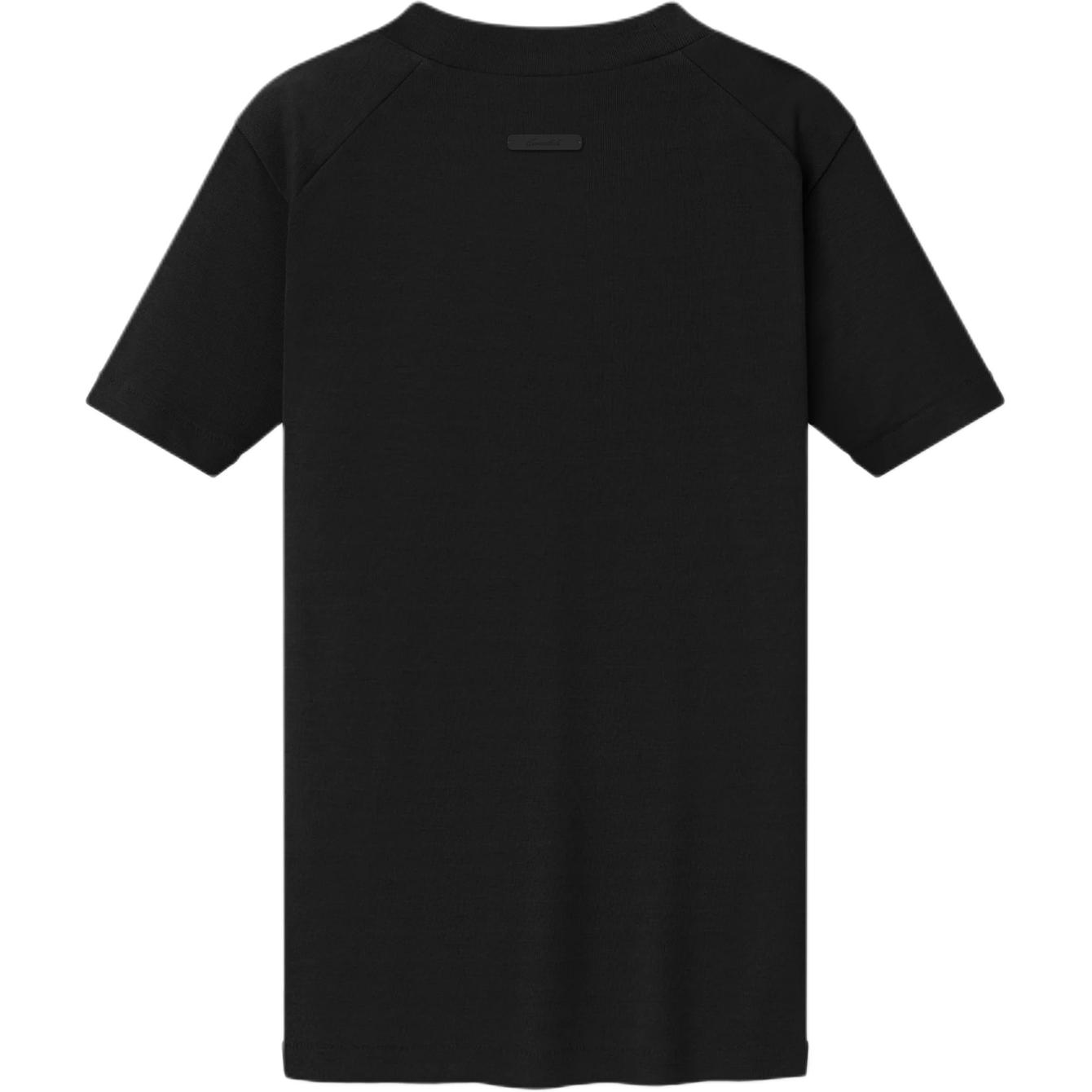 Женская футболка Fear of God Essentials SS26 Womens Rib Fitted Short Sleeve Tee T (бежевый) — фото 2