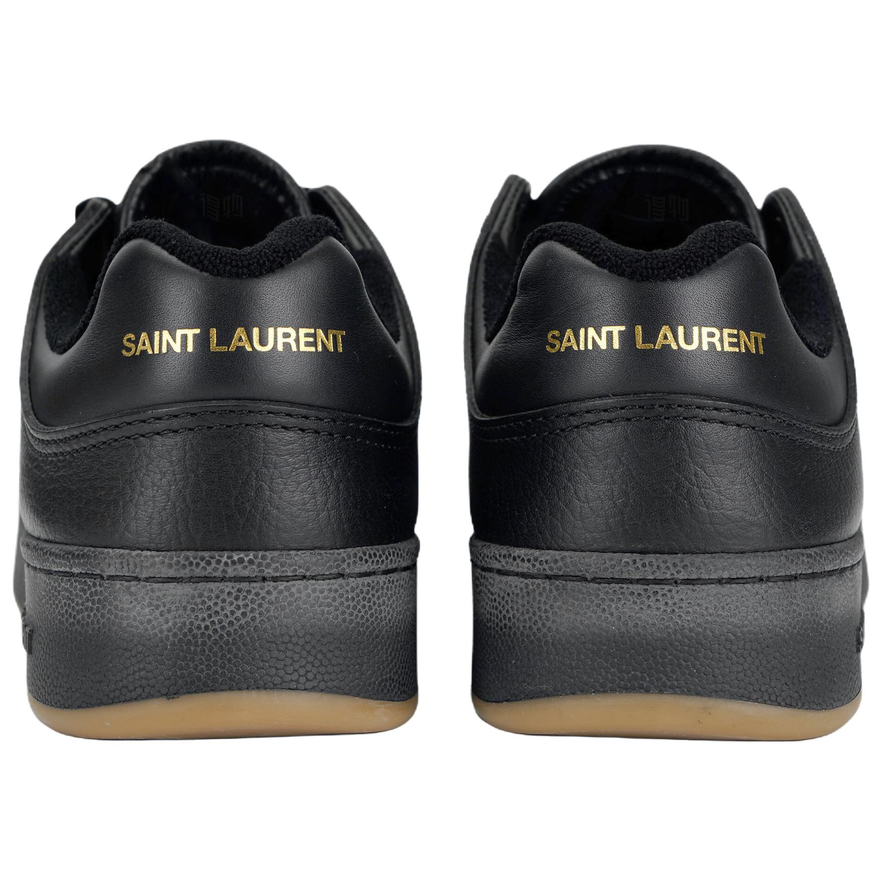 Мужские кеды SAINT LAURENT SL/61 (черные) — фото 4