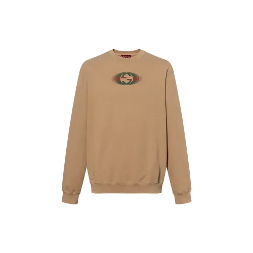 GUCCI Logo Printed Crewneck Sweatshirt