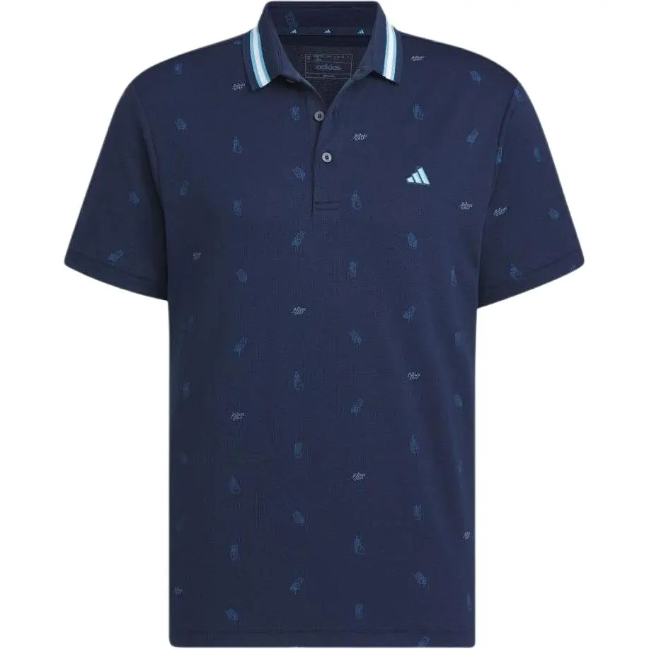 Adidas Polo Shirt Men's Marine Blue