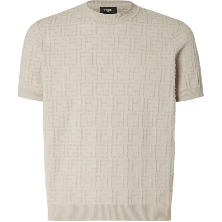 Мужская футболка Fendi SS26 (черно-синяя в клетку)