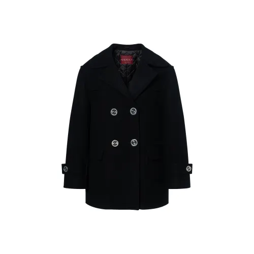 GUCCI Batavia Collared Button-Up Coat