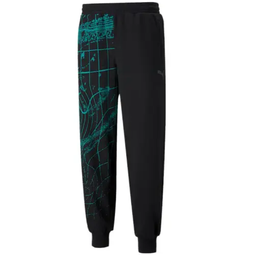 PUMA Mapf1 Statement Knitted Sweatpants Men's Black Moderate Cuffed Pants