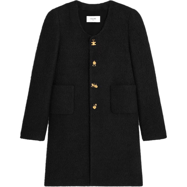 Женское пальто CELINE SS26 (черное)