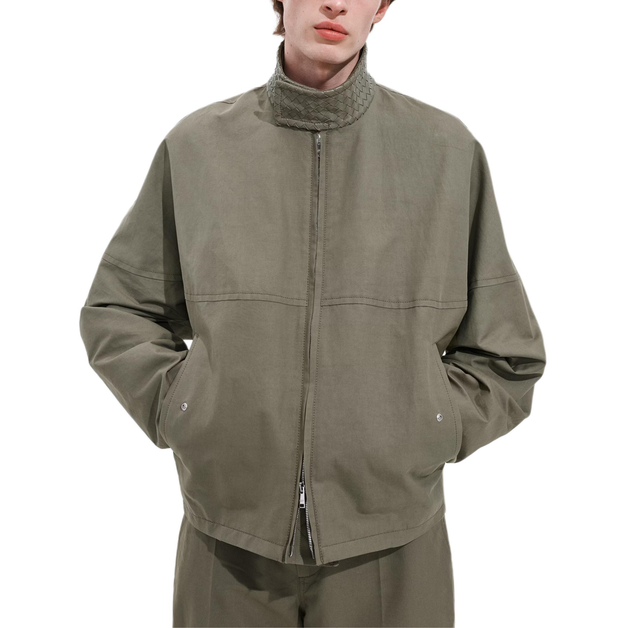 Мужская куртка Bottega Veneta SS26 (зеленая)