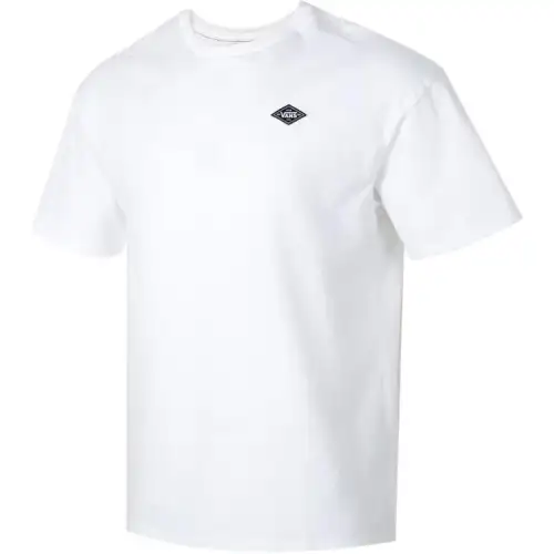 Vans T Shirts Men's White Crew Neck Moderate Straight Fit