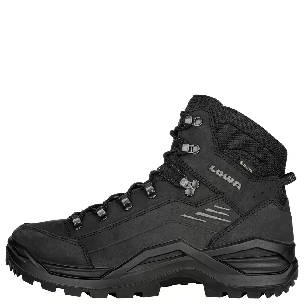 Lowa Renegade EVO GTX Abrasion Resistant Cushioning Short Outdoor Boots Men's Black Wide
