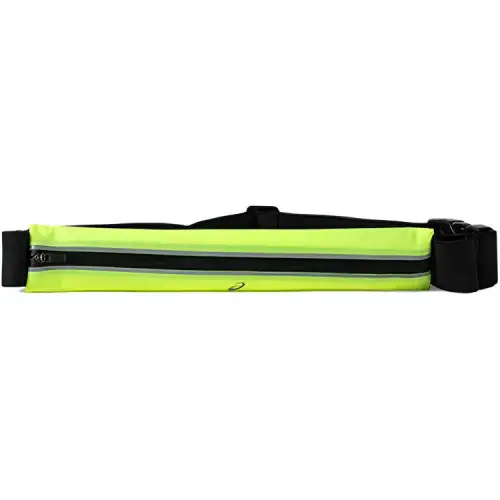 Asics Polyamide With Nylon Fanny Pack Unisex Yellow Green