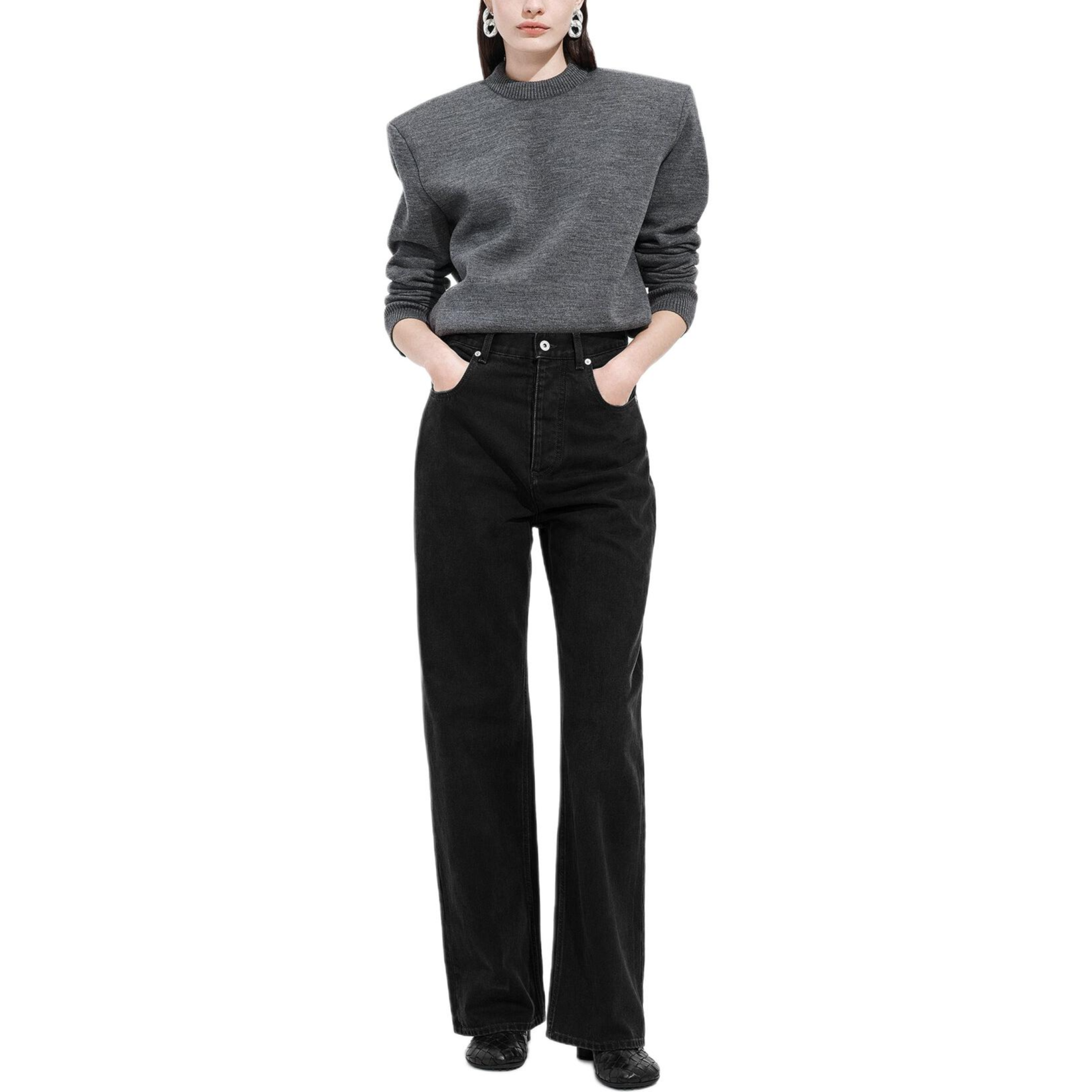 Женские джинсы Bottega Veneta SS26 (синие)
