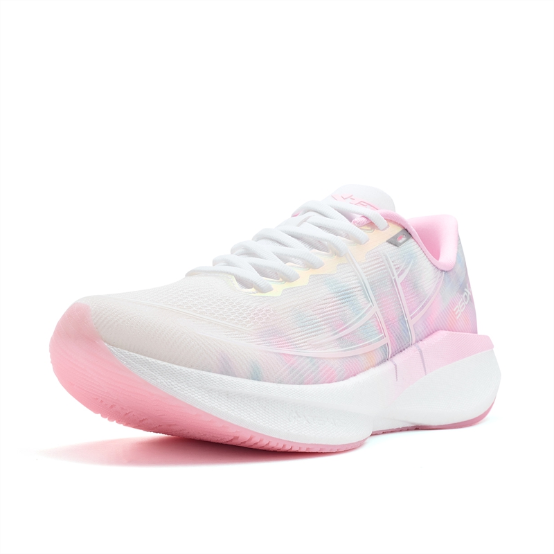XTEP 360X 2.0 Low top Carbon Plate Marathon Training Race Running Shoes Women’s White Pink
