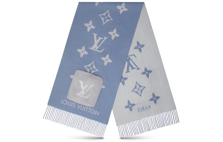 Шарф Louis Vuitton Cold Reykjavik (синий)