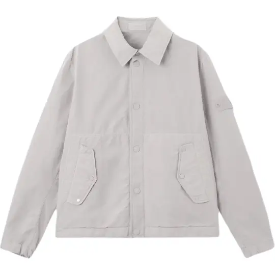 STONE ISLAND Stone Island Ghost Series однотонная универсальная повседневная куртка с рукавами реглан и значком, мужской стиль