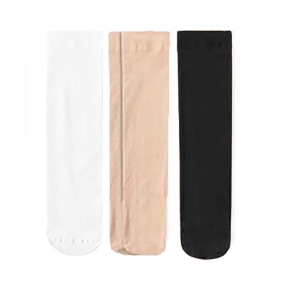 Langsha solid color velvet pressure stovepipe thin section strong pressure shaping sweet and cute anti-snagging campus JK versatile over-the-knee socks for women 3/6 pairs