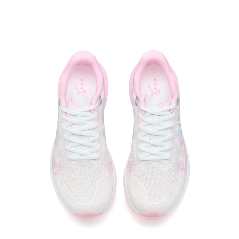 XTEP 360X 2.0 Low top Carbon Plate Marathon Training Race Running Shoes Women’s White Pink