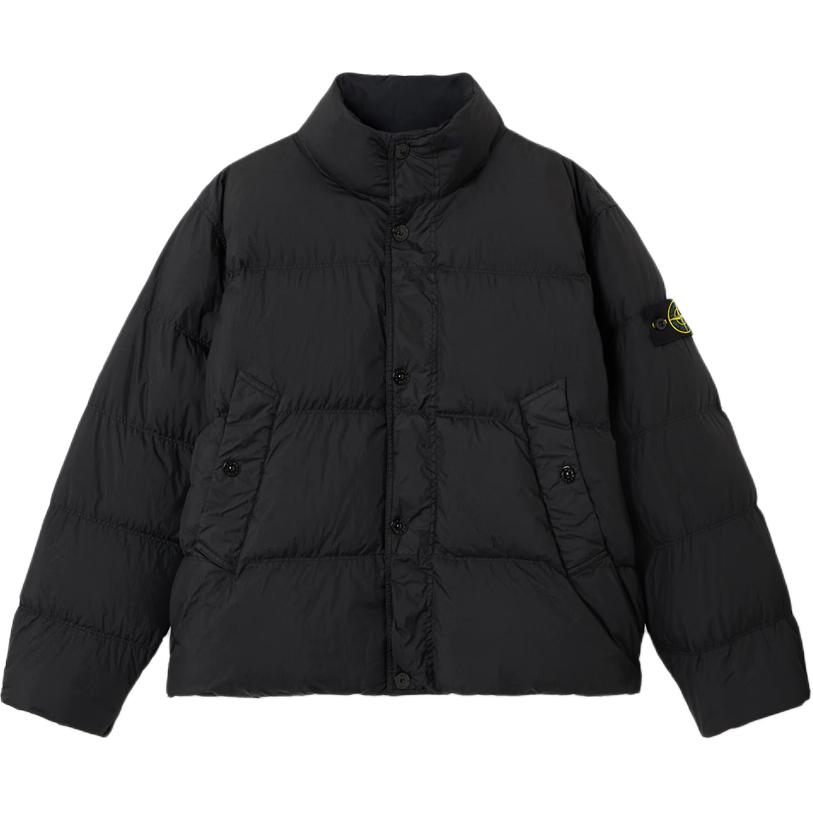 Мужской пуховик STONE ISLAND SS26 (черный)