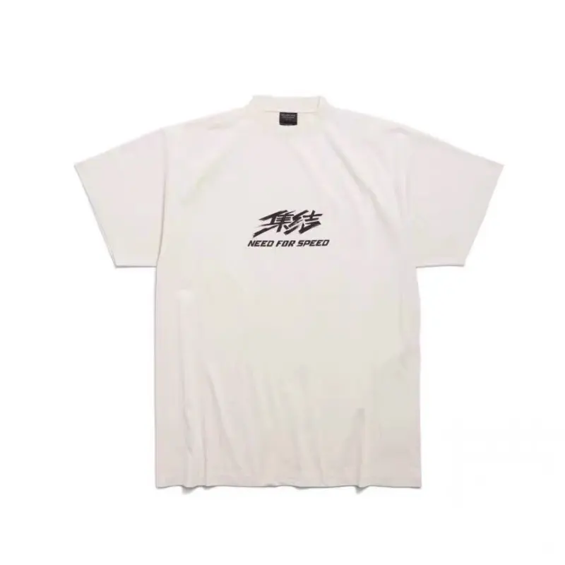 Balenciaga x JIPINFEICHE SS24 T Shirt Regular Fit Men's White