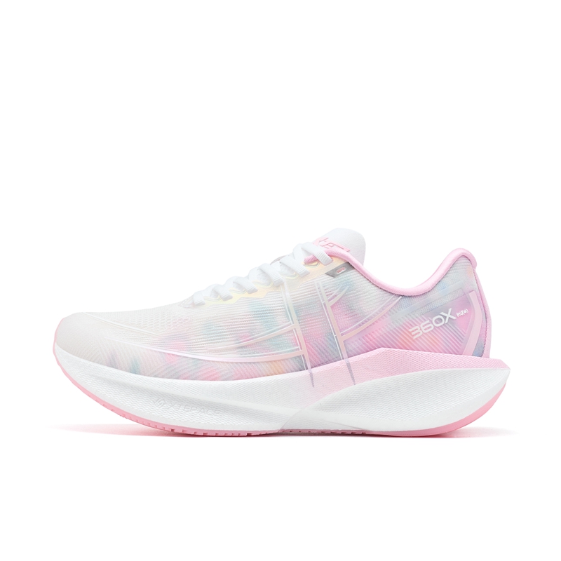 XTEP 360X 2.0 Low top Carbon Plate Marathon Training Race Running Shoes Women’s White Pink