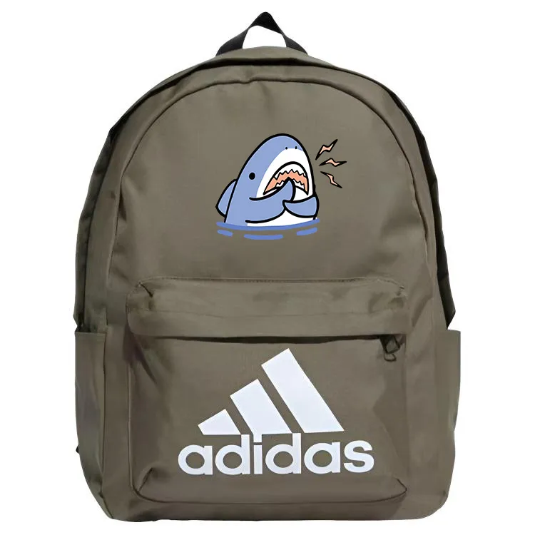 Adidas Fabric Backpack Unisex Strata Olive Green & White