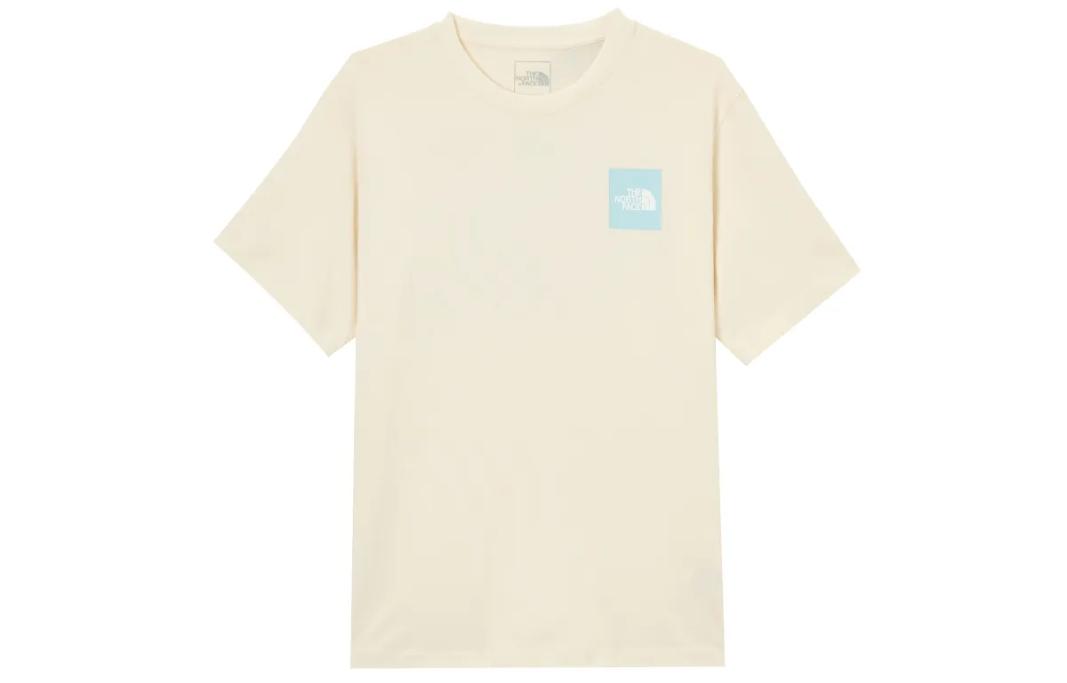 THE NORTH FACE T-Shirts Unisex Dune White Crew Neck Moderate