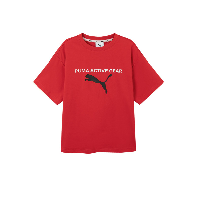 Футболка PUMA Young Streetwear T-shirt (зеленая)