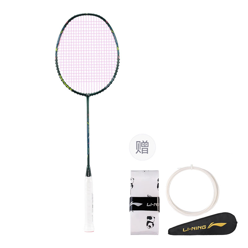 LiNing Thunder Mini Cannon 80 Full Carbon Badminton Rackets Offensive Type Heavy Head, Stiff Shaft Advanced Level 675mm