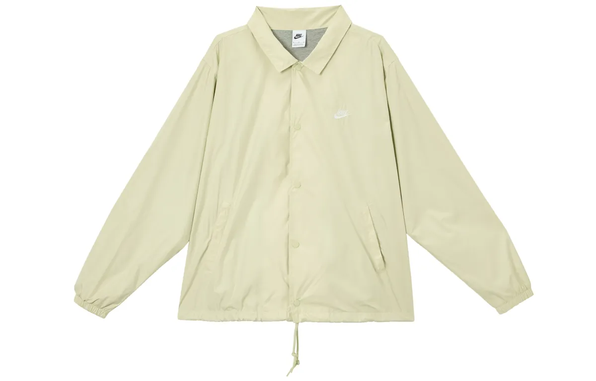Nike Club Jackets Men's Ecru Lapel Moderate