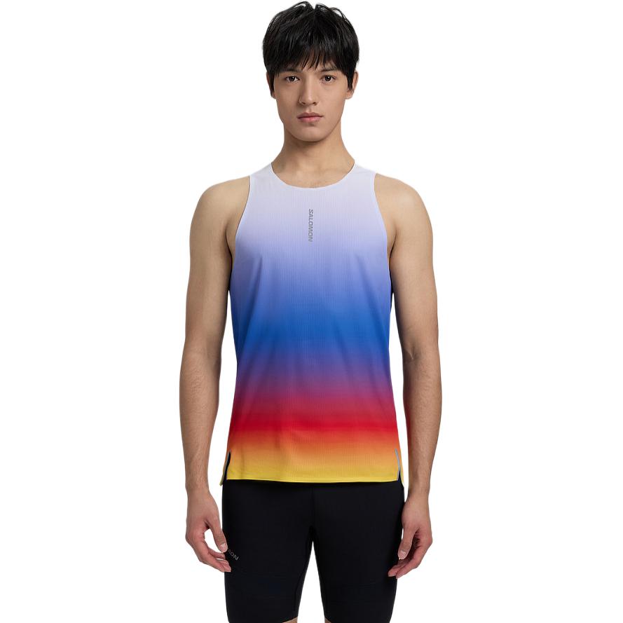 Мужская майка Salomon FALCON FLY PL TANK (серая)
