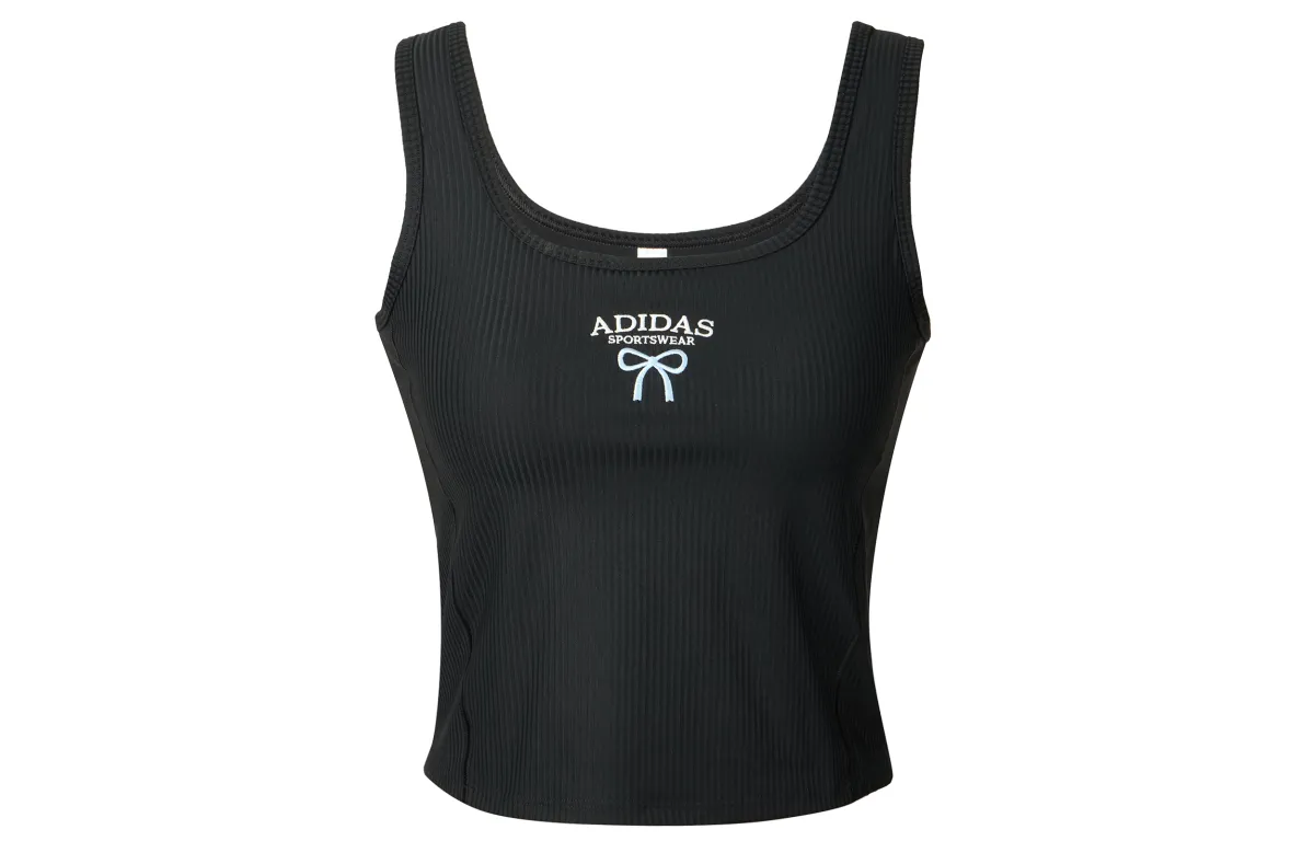 Adidas Tank Tops Women's Black Crew Neck Other