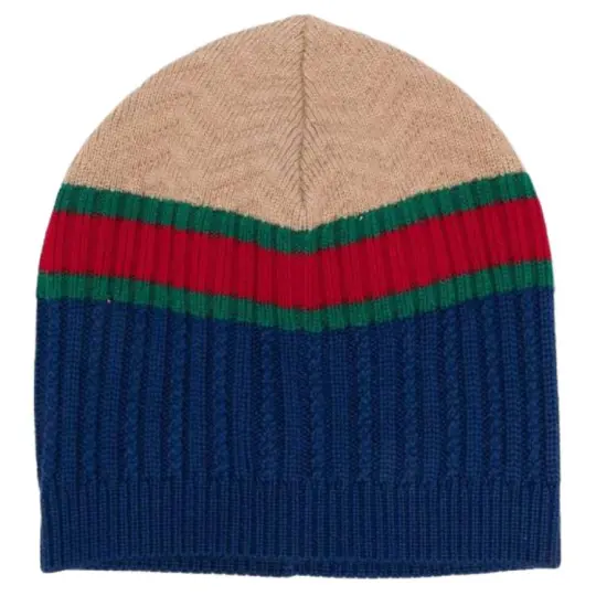 GUCCI Kids Stripe Detailed Beanie