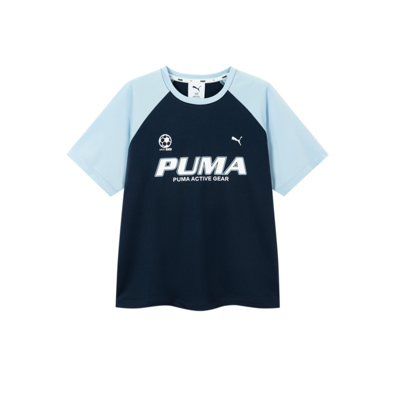 Футболка PUMA young (зелено-белая)
