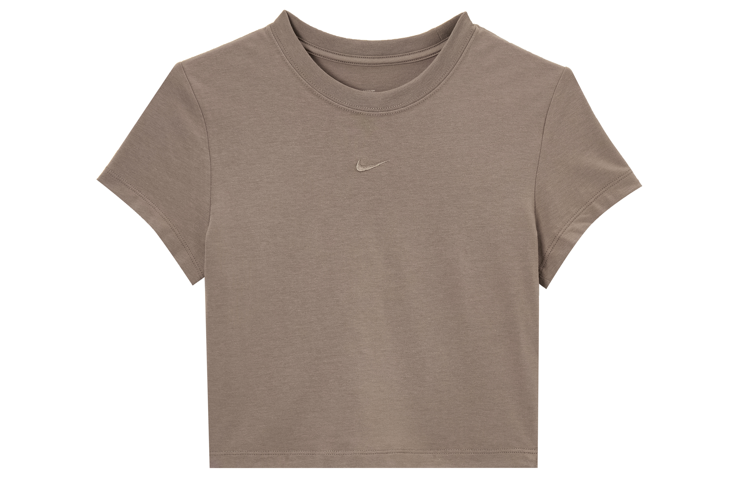 Женская футболка Nike Sportswear CHILL KNIT (коричневая)