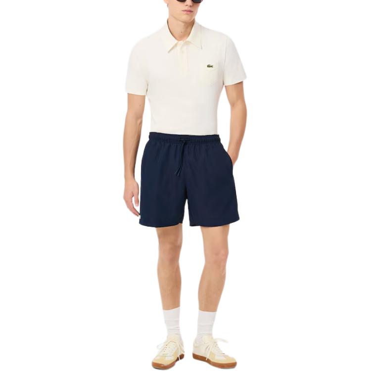 Lacoste Logo-Patch Drawstring Swim Shorts