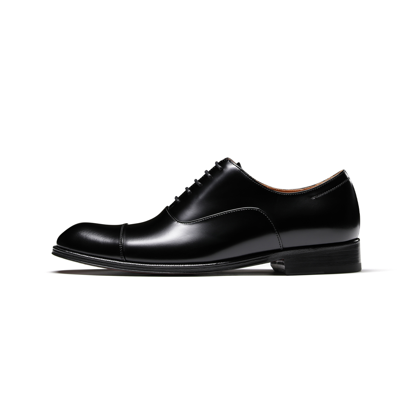 Truffaut TRUFFAUT red sole, elegant white-collar Oxford shoes, first layer of cowhide, classic British business elegance, formal leather shoes, men's black