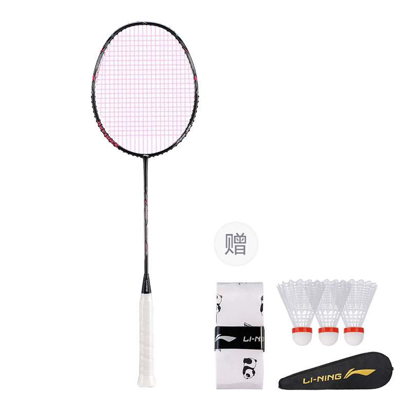 Li Ning Thunder Mini Cannon Collection 80 Full Carbon Badminton Rackets Offensive Type Heavy Head, Stiff Shaft