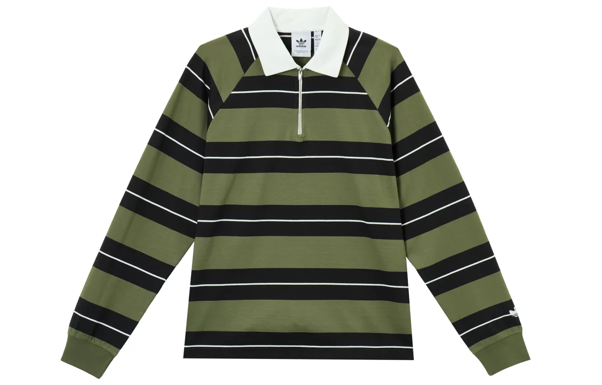 Adidas Originals Polo Shirt Unisex Strata Olive Green/Black/Bright White