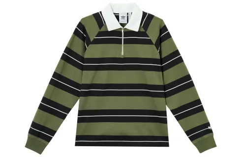 Adidas Originals Polo Shirt Unisex Strata Olive Green/Black/Bright White