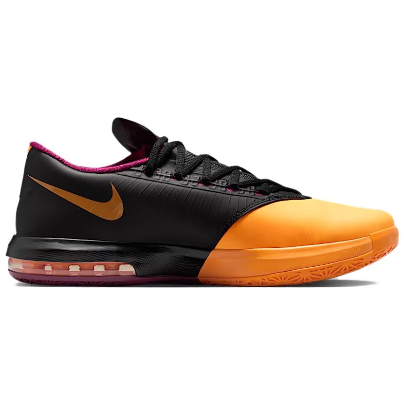 Nike KD 6 Low top Basketball Shoes Unisex Yellow Black