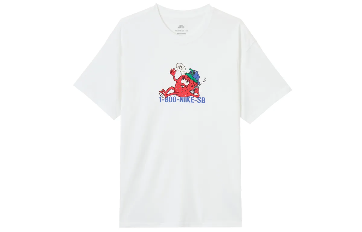 Nike T-Shirts Men's White Crew Neck Moderate