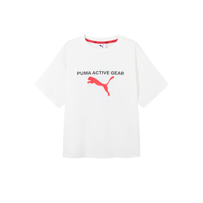 Футболка PUMA Young Retro Print (серая)