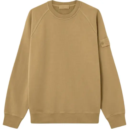 STONE ISLAND Ghost Series SS26 сплошной цвет с рукавами реглан удобный тонкий свитер с круглым вырезом мужской стиль