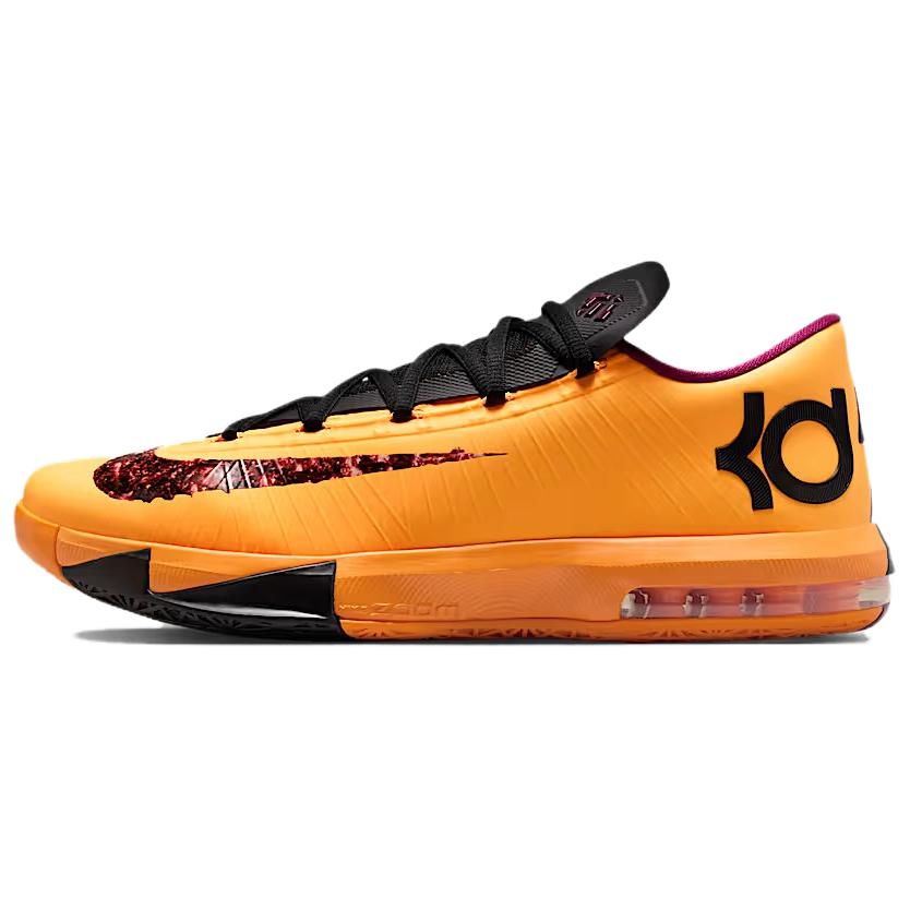 Nike KD 6 Low top Basketball Shoes Unisex Yellow Black