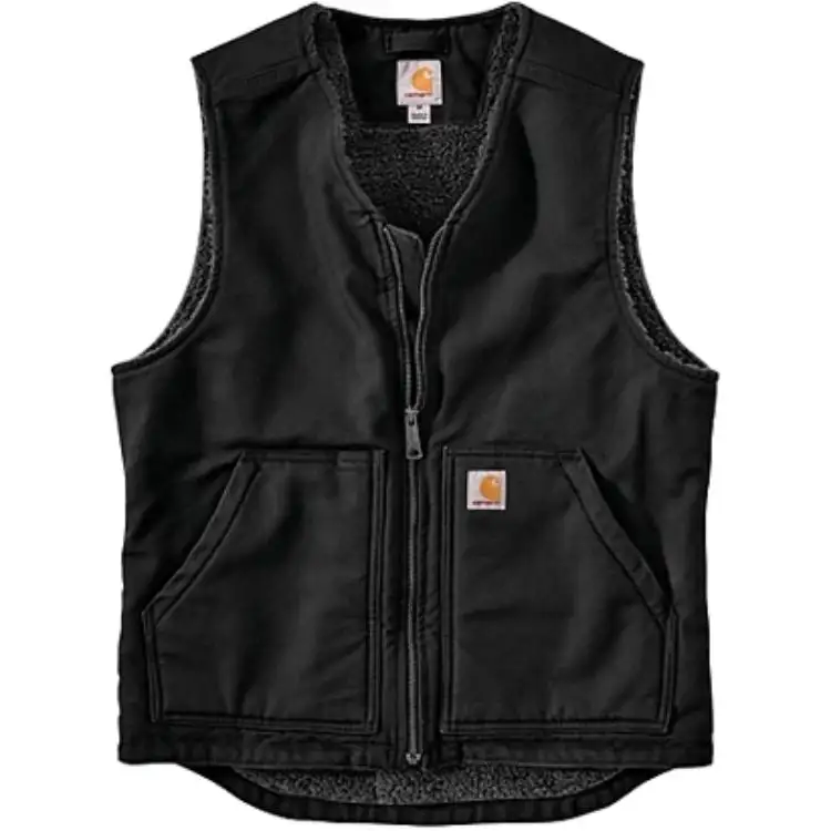 Carhartt 104394 WASHED DUCK SHERPA LINED VEST Relaxed Fit Men's