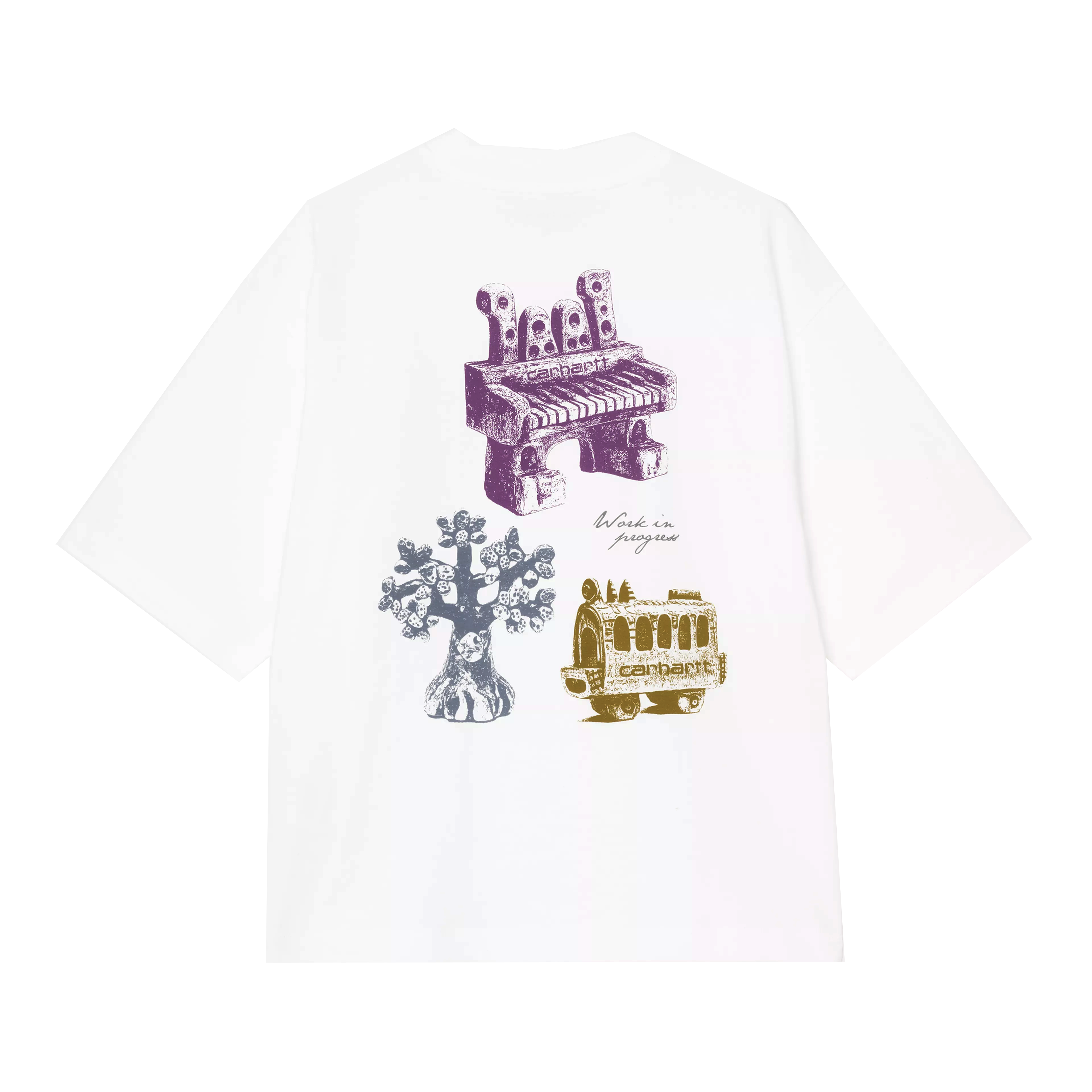 Женская футболка Carhartt Carhartt WIP SS26 W' S/S Forma T-Shirt T (белый)