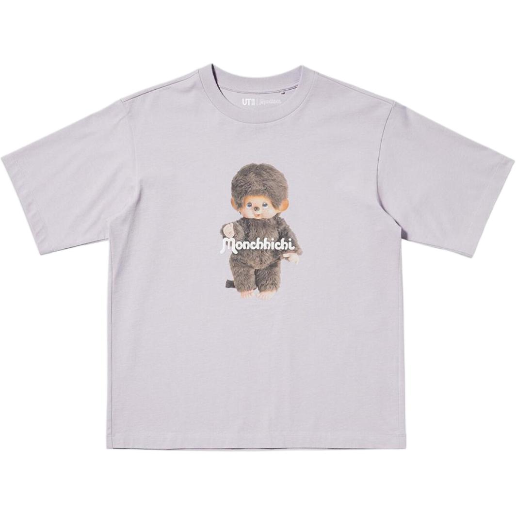 Женская футболка UNIQLO × Monchhichi SS26 UT T (розовая)