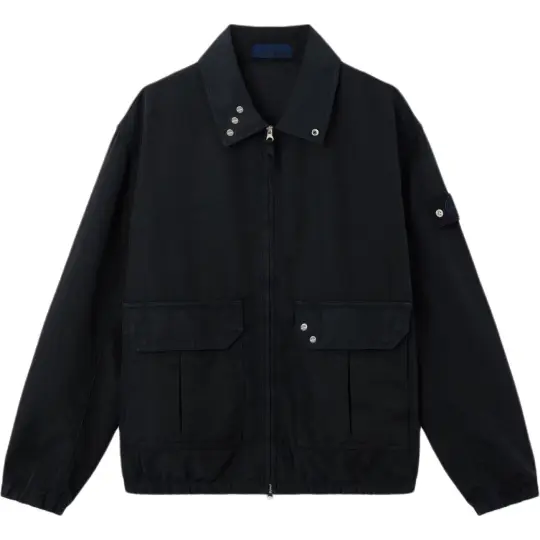 STONE ISLAND SS26 Denim Research Collection серия ретро удобная карманная универсальная куртка с длинными рукавами в мужском стиле