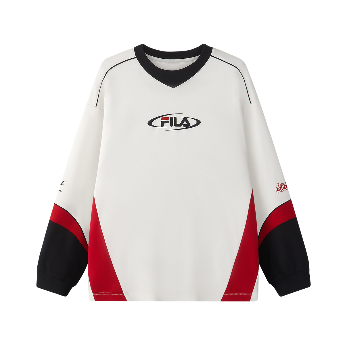 Мужская лонгслив Fila Kids Originale (бело-синий)